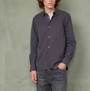 Officine Generale Blue Men's Button Up Shirt